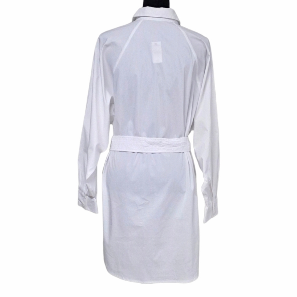 EXPRESS Boyfriend Poplin Mini Portofino Shirt Dress - Picture 7 of 16
